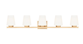 Nextra Five Light Vanity in Modern Gold (224|7703-5V-MGLD)