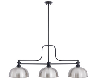 Melange Three Light Billiard in Matte Black (224|725-3MB-D13BN)