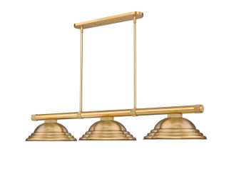 Vanguard Three Light Billiard in Rubbed Brass (224|3050-3RB-SRB)