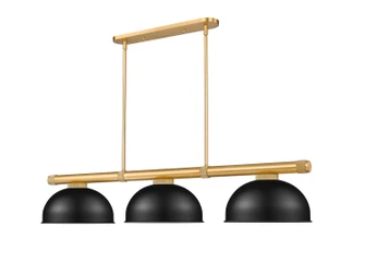 Vanguard Three Light Billiard in Rubbed Brass (224|3050-3RB-D13MB)