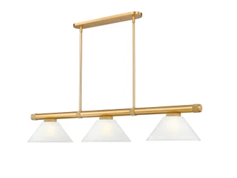 Vanguard Three Light Billiard in Rubbed Brass (224|3050-3RB-AWL14)