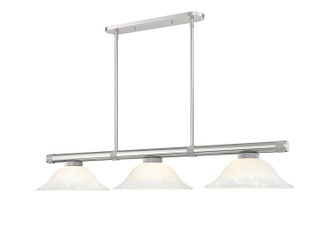 Vanguard Three Light Billiard in Brushed Nickel (224|3050-3BN-WM16)