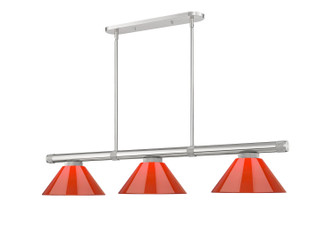 Vanguard Three Light Billiard in Brushed Nickel (224|3050-3BN-PRD)