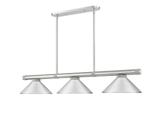Vanguard Three Light Billiard in Brushed Nickel (224|3050-3BN-MBN)