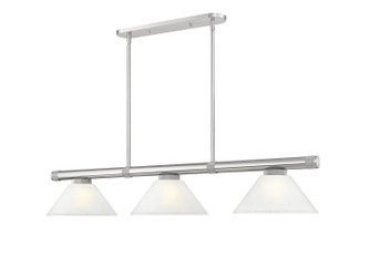 Vanguard Three Light Billiard in Brushed Nickel (224|3050-3BN-AWL14)