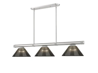 Vanguard Three Light Billiard in Brushed Nickel (224|3050-3BN-ARS)