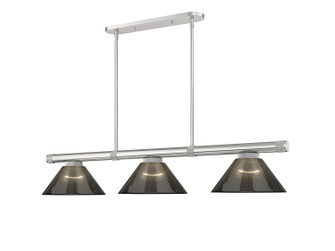 Vanguard Three Light Billiard in Brushed Nickel (224|3050-3BN-ARS)