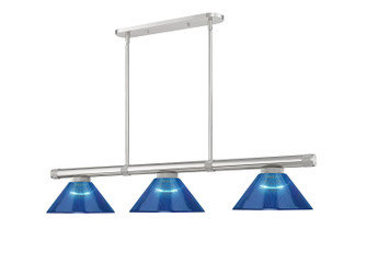 Vanguard Three Light Billiard in Brushed Nickel (224|3050-3BN-ARDB)