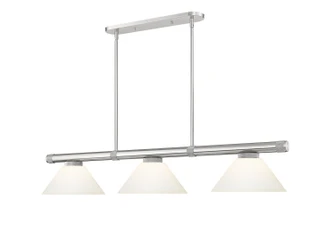 Vanguard Three Light Billiard in Brushed Nickel (224|3050-3BN-AMO14)