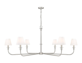 Tova Six Light Chandelier in Brushed Nickel (224|3049-62BN)
