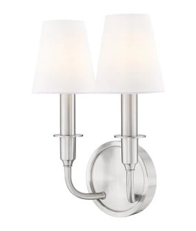 Tova Two Light Wall Sconce in Brushed Nickel (224|3049-2S-BN)