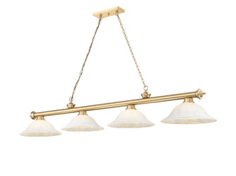 Cordon Four Light Billiard in Heritage Brass (224|2306-4HBR-WM16)