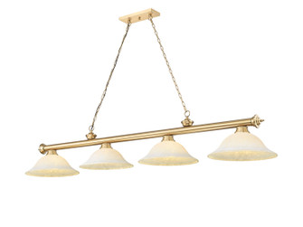 Cordon Four Light Billiard in Heritage Brass (224|2306-4HBR-GM16)