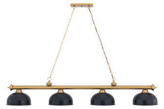 Cordon Four Light Billiard in Heritage Brass (224|2306-4HBR-D13MB)