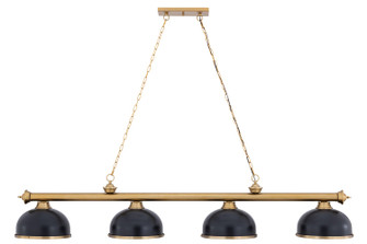 Cordon Four Light Billiard in Heritage Brass (224|2306-4HBR-D12MB+HBR)