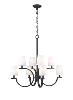 Cordelia Eight Light Chandelier in Matte Black (224|2016-8MB)