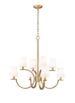 Cordelia Eight Light Chandelier in Modern Gold (224|2016-8MGLD)
