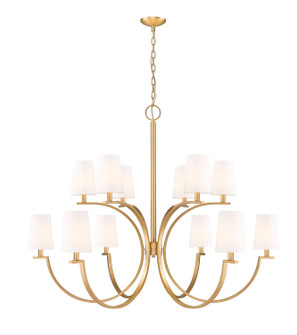 Cordelia 12 Light Chandelier in Modern Gold (224|2016-12MGLD)