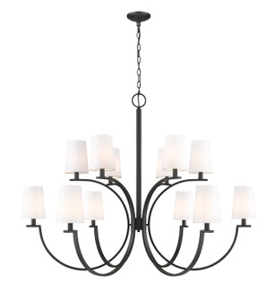 Cordelia 12 Light Chandelier in Matte Black (224|2016-12MB)