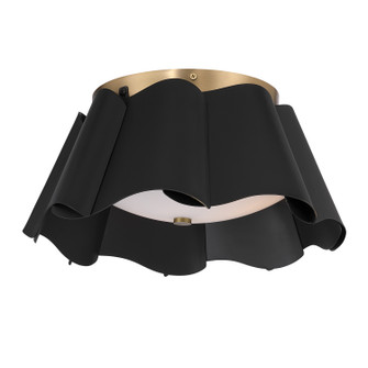 Waveform Three Light Flush Mount in Dark Bronze (7|3955-796)