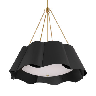 Waveform Four Light Pendant in Dark Bronze (7|3954-796)