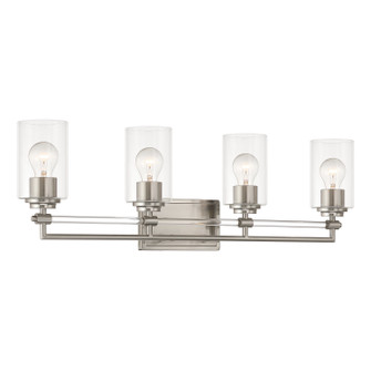 Binsly Four Light Vanity in Brushed Nickel (7|2644-84)