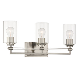 Binsly Three Light Vanity in Brushed Nickel (7|2643-84)