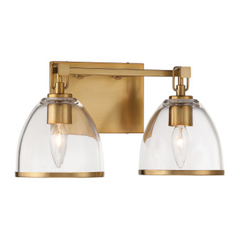 Wynnfrost Two Light Vanity in Brushed Gold (7|15022-791)