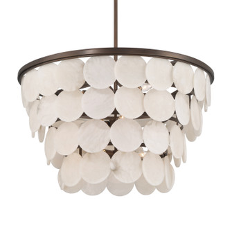 Olyra 12 Light Convertible Pendant/Semi-Flush Mount in Plated Dark Bronze (29|N1549-868)