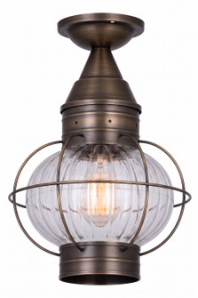 Ellington One Light Semi Flush Mount in Dark Brass (405|9623-DB-OPT)