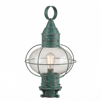 Ellington One Light Post Lantern in Verde Green (405|9610-VG-CL)