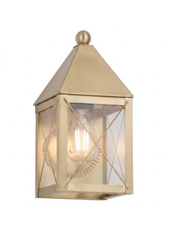 Ashford One Light Wall Sconce in Antique Brass (405|9531-X-AB-CL)