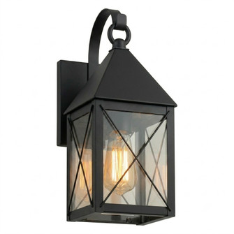 Ashford One Light Wall Sconce in Matte Black (405|9531P-X-BK-CL)