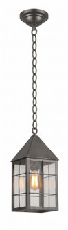 Ashford One Light Pendant in Gunmetal (405|9522-H-GM-CL)
