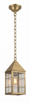 Ashford One Light Pendant in Antique Brass (405|9522-H-AB-CL)