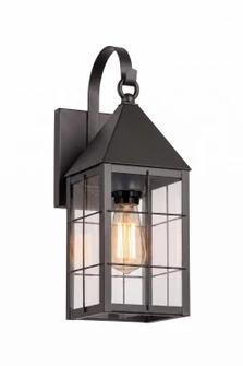 Ashford One Light Wall Sconce in Gunmetal (405|9521P-H-GM-CL)