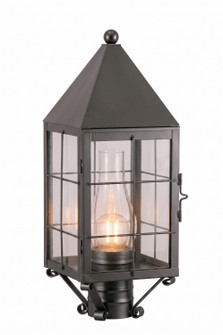 Ashford One Light Post Lantern in Gunmetal (405|9520-H-GM-CL-C)