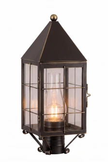Ashford One Light Post Lantern in Bronze (405|9520-H-BZ-CL-C)