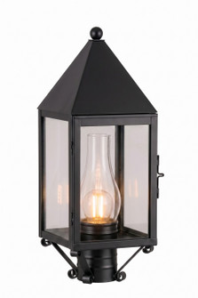 Ashford One Light Post Lantern in Matte Black (405|9520-BK-CL-C)