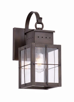 Norfield One Light Wall Sconce in Dark Brass (405|9431P-H-DB-CL)