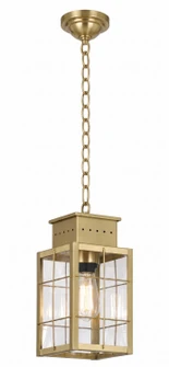Norfield One Light Pendant in Antique Brass (405|9422-H-AB-CL)