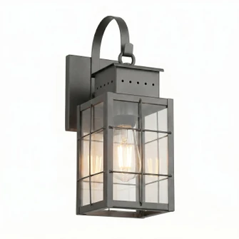 Norfield One Light Wall Sconce in Gunmetal (405|9421P-H-GM-CL)