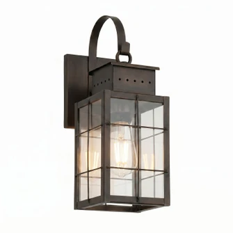 Norfield One Light Wall Sconce in Dark Brass (405|9421P-H-DB-CL)
