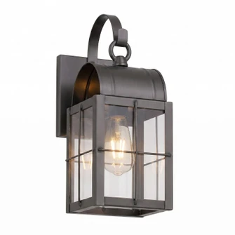 Durham One Light Wall Sconce in Gunmetal (405|9131P-H-GM-CL)