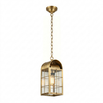 Durham One Light Pendant in Antique Brass (405|9122-H-AB-CL)