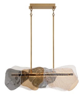 Grotto LED Linear Chandelier in Antique Brass (40|50462-025)