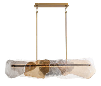 Grotto LED Linear Chandelier in Antique Brass (40|50461-028)