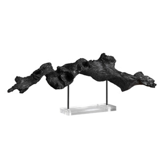 Charred Timber Sculpture in Black (52|18327)