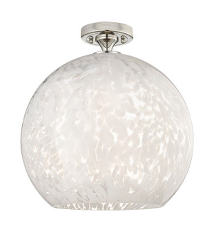 Downtown Urban One Light Semi-Flush Mount in Polished Nickel (405|434-1F-PN-G1216-14WM)