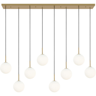 Sorelle Eight Light Chandelier in Estate Brass (454|SCRJLS207EBSOEG-LI)
